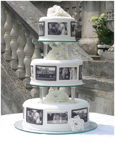 This particular cake is made using any black and white snapshots you can 